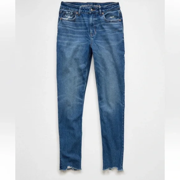 American Eagle Super High Rise Strigid Mom Jean - Picture 3 of 8